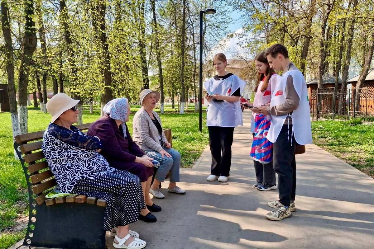 Тульские волонтеры продолжают информировать жителей о возможностях голосования по благоустройству.